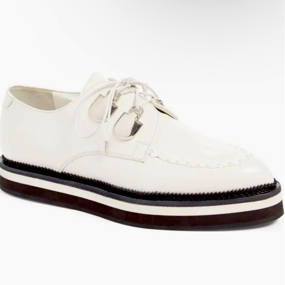 Alexander McQueen Pointy Toe Platform Derby Shoe 38